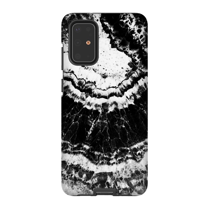 Galaxy S20 Plus StrongFit Dark geode marble etxture by Oana 