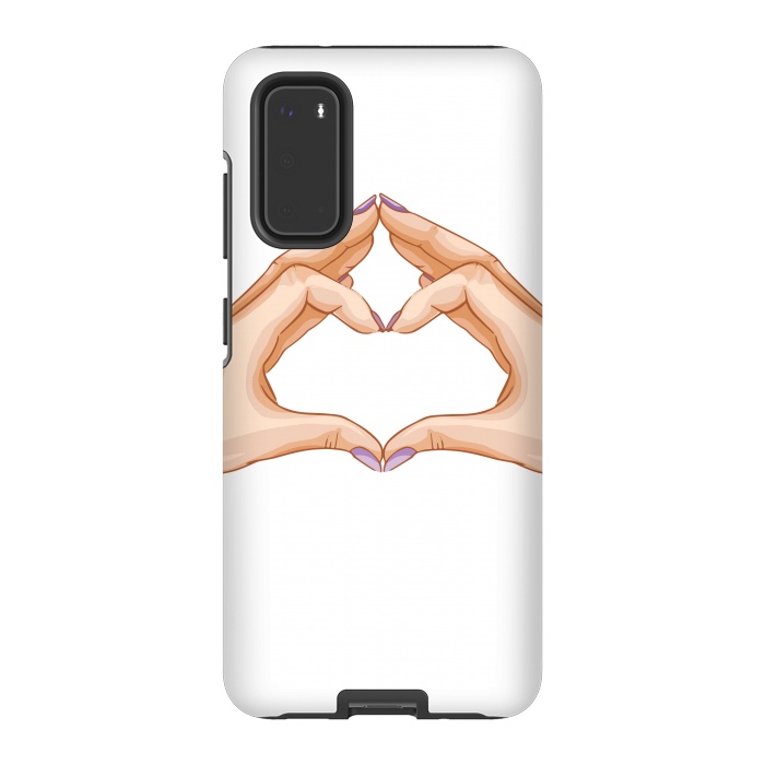 Galaxy S20 StrongFit heart hand  by haroulita