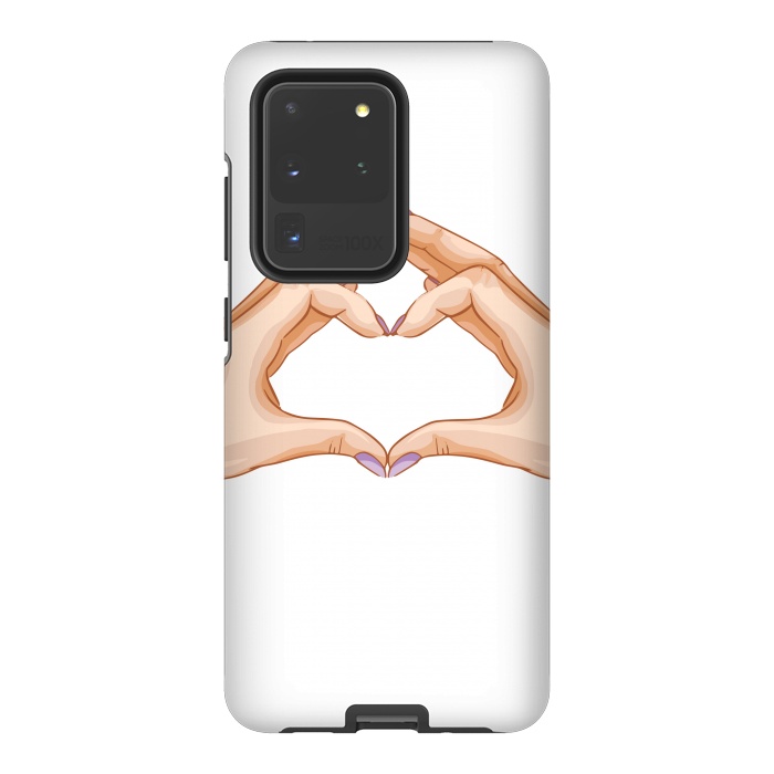 Galaxy S20 Ultra StrongFit heart hand  by haroulita