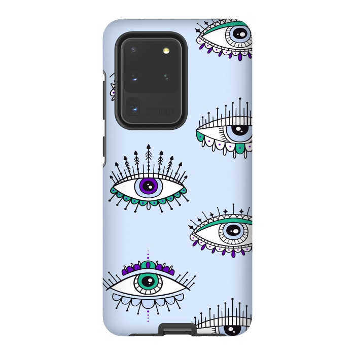 Galaxy S20 Ultra StrongFit evil eyes by haroulita