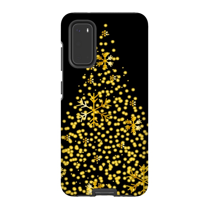 Galaxy S20 StrongFit golden christmas tree by haroulita