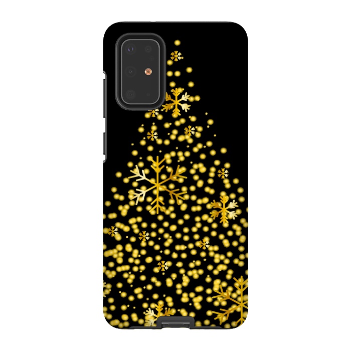 Galaxy S20 Plus StrongFit golden christmas tree by haroulita