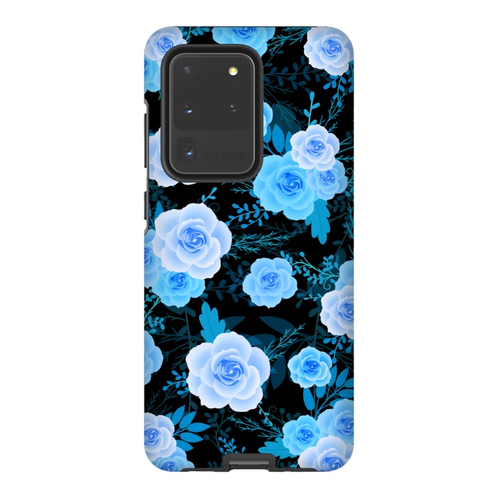 Galaxy S20 Ultra StrongFit Blue purple roses by Jms