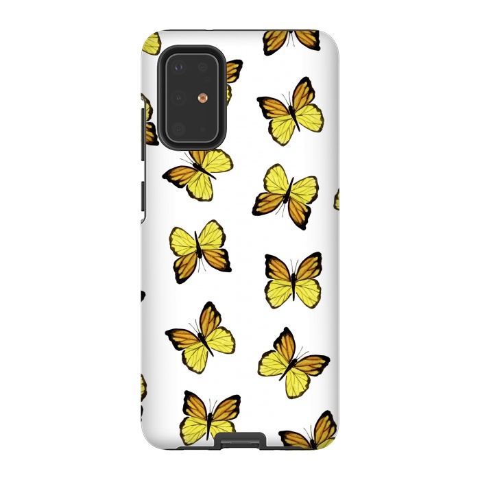 Galaxy S20 Plus StrongFit Yellow butterflies by Julia Badeeva