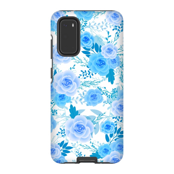 Galaxy S20 StrongFit Blue roses by Jms