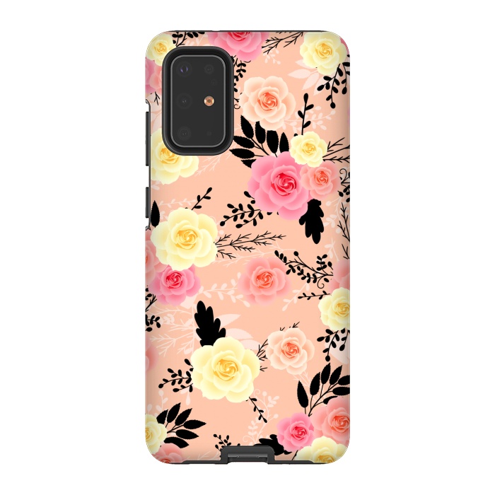Galaxy S20 Plus StrongFit Roses pattern by Jms