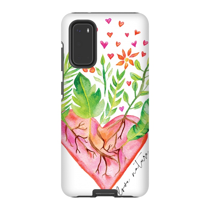 Galaxy S20 StrongFit Love Nature by Pom Graphic Design