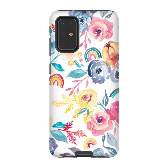 Galaxy S20 Plus StrongFit Roses and Rainbows by gingerlique
