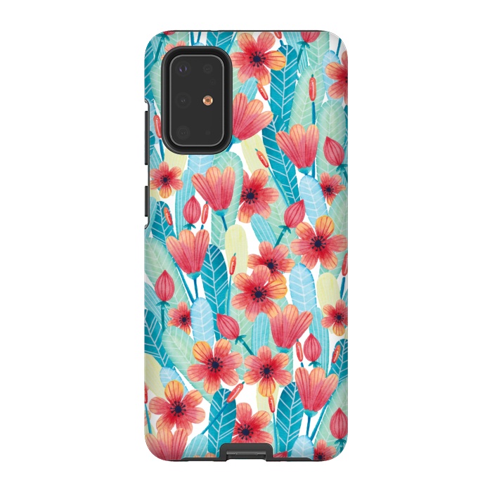 Galaxy S20 Plus StrongFit Delightful Daisies by gingerlique