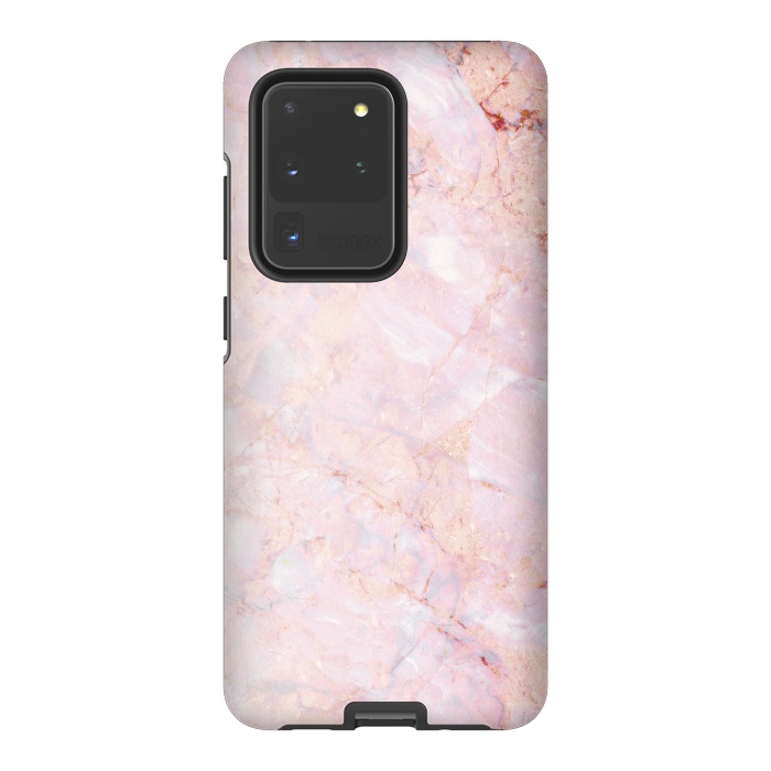 Galaxy S20 Ultra StrongFit Pastel pink elegant marble by Oana 