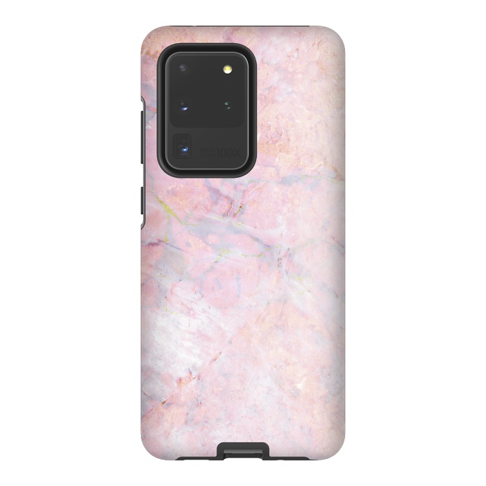 Galaxy S20 Ultra StrongFit Soft pink marble by Oana 