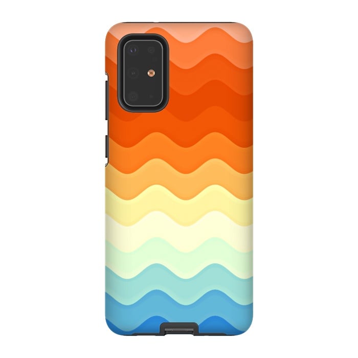 Galaxy S20 Plus StrongFit Color Waves by Creativeaxle