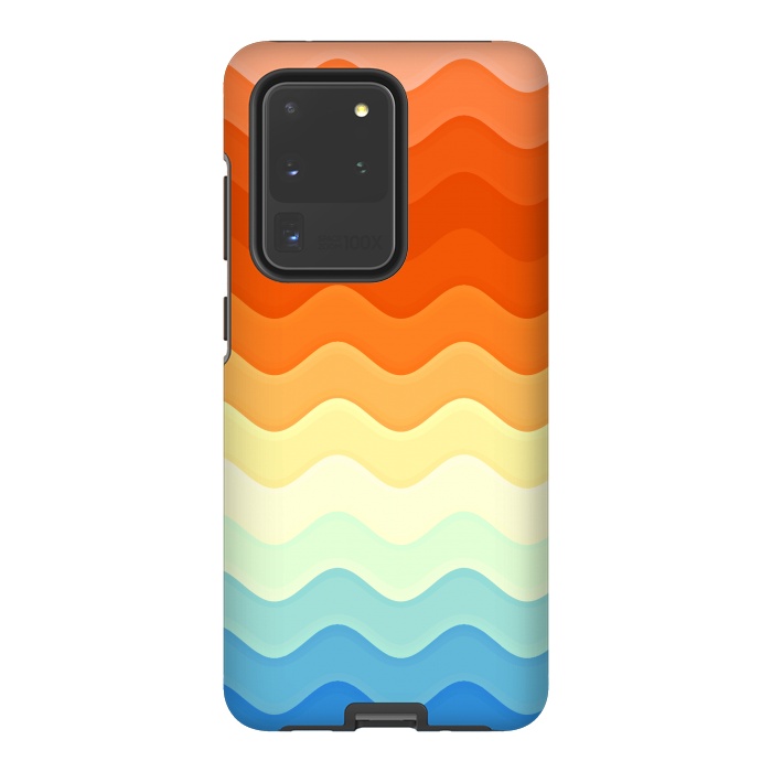 Galaxy S20 Ultra StrongFit Color Waves by Creativeaxle