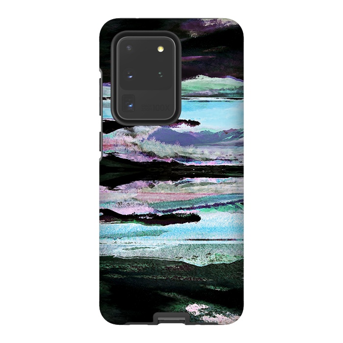 Galaxy S20 Ultra StrongFit Mountain landscape textured modern painting by Oana 