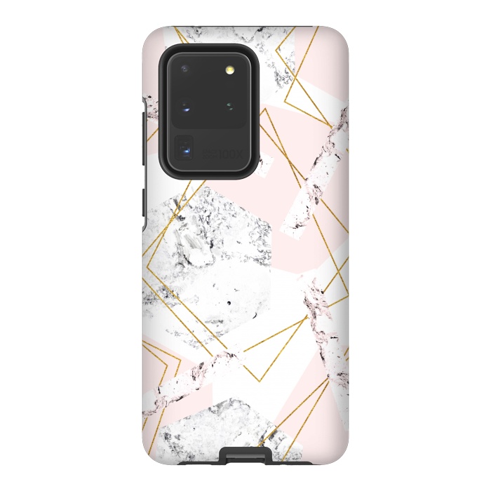 Galaxy S20 Ultra StrongFit Marble and abstract frames by Julia Badeeva