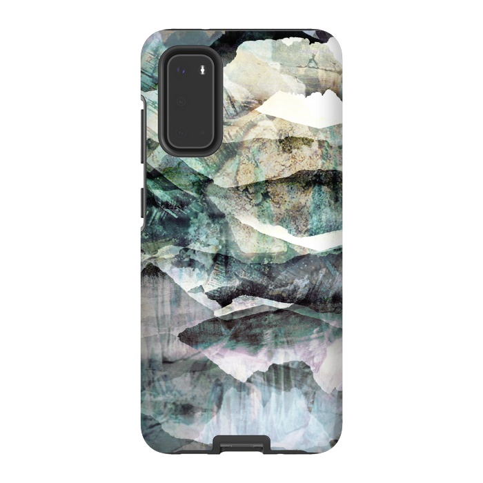 Galaxy S20 StrongFit Faded stylised mountain landscape by Oana 