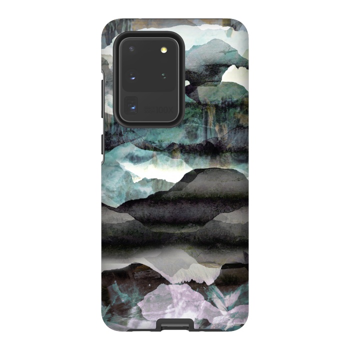 Galaxy S20 Ultra StrongFit stylised mountain landscape art by Oana 