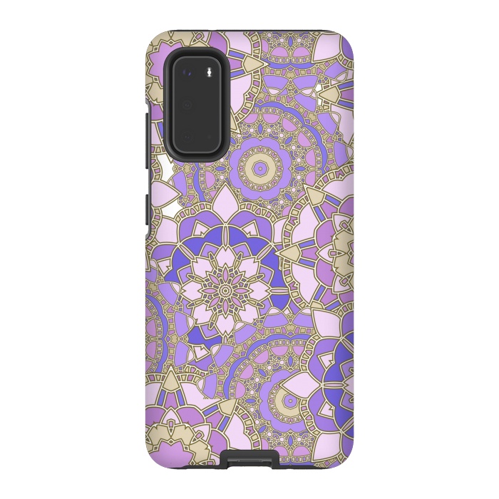 Galaxy S20 StrongFit Purple mosaic by Julia Badeeva