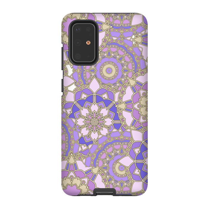 Galaxy S20 Plus StrongFit Purple mosaic by Julia Badeeva