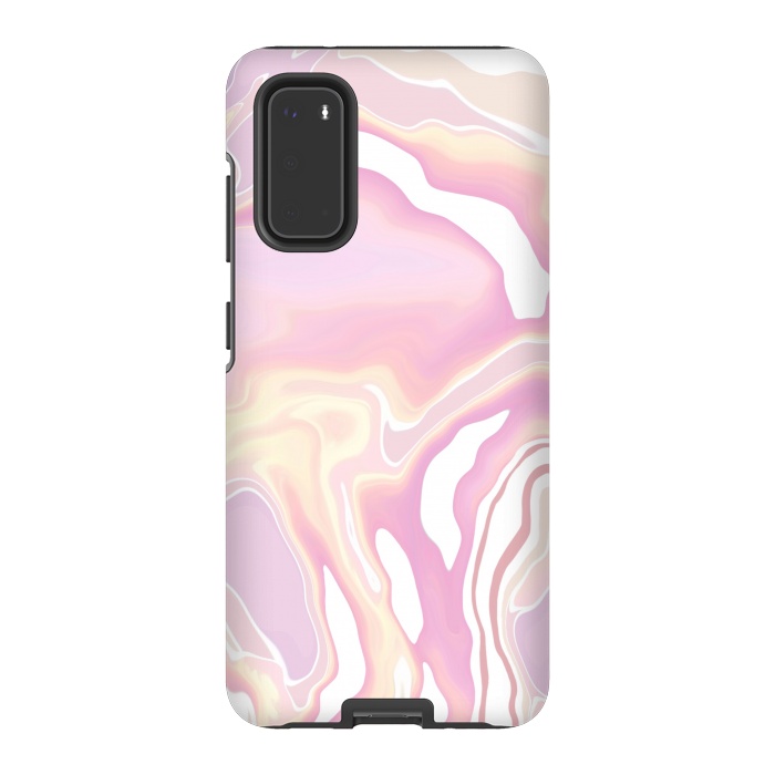 Galaxy S20 StrongFit Pink marble art by Jms