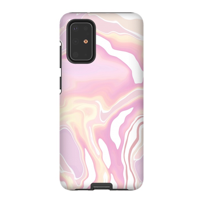 Galaxy S20 Plus StrongFit Pink marble art by Jms
