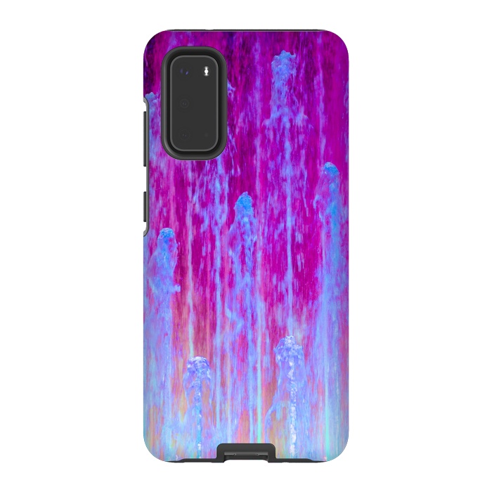 Galaxy S20 StrongFit Pink blue abstract  by Winston
