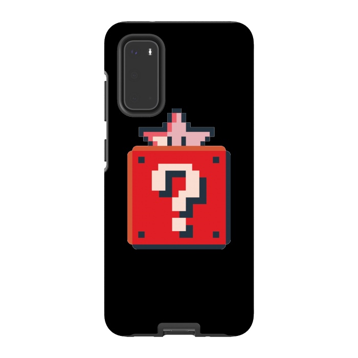 Galaxy S20 StrongFit Pixelated Mario Star by Winston