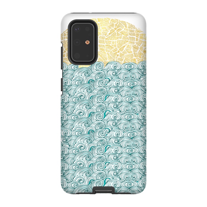 Galaxy S20 Plus StrongFit Tribal Sea and Ocean by Pom Graphic Design