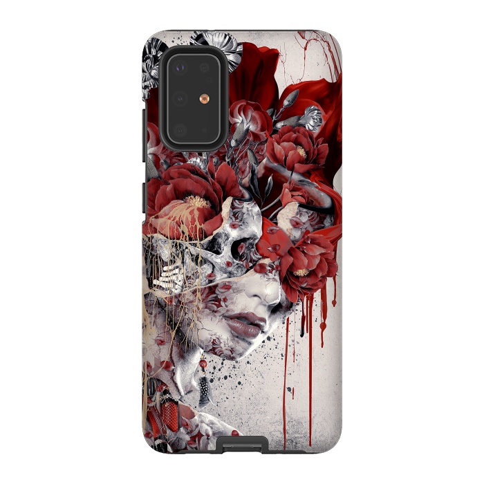 Galaxy S20 Plus StrongFit Queen of Skulls by Riza Peker