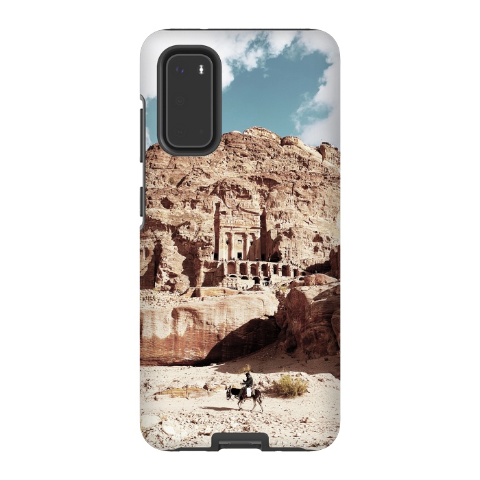 Galaxy S20 StrongFit Petra temple Jordan sandstone landscape by Oana 