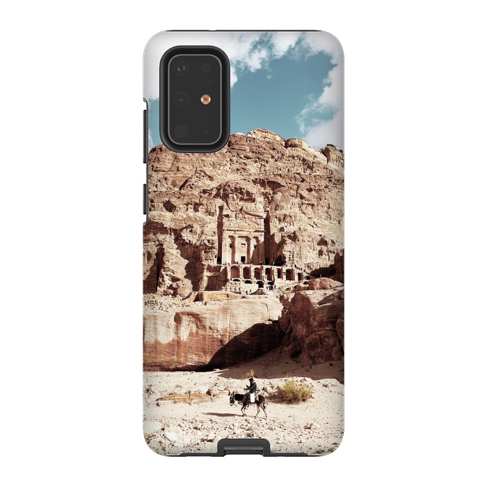 Galaxy S20 Plus StrongFit Petra temple Jordan sandstone landscape by Oana 