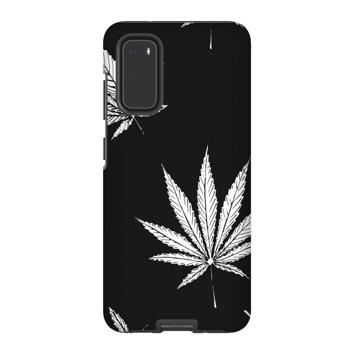 Galaxy S20 StrongFit marijuana leaf by haroulita