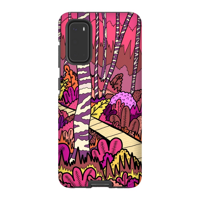 Galaxy S20 StrongFit The pink forest walk by Steve Wade (Swade)