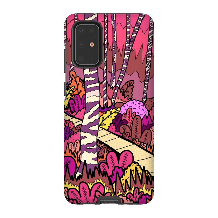 Galaxy S20 Plus StrongFit The pink forest walk by Steve Wade (Swade)