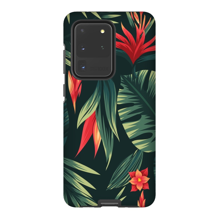 Galaxy S20 Ultra StrongFit tropical blossom by haroulita