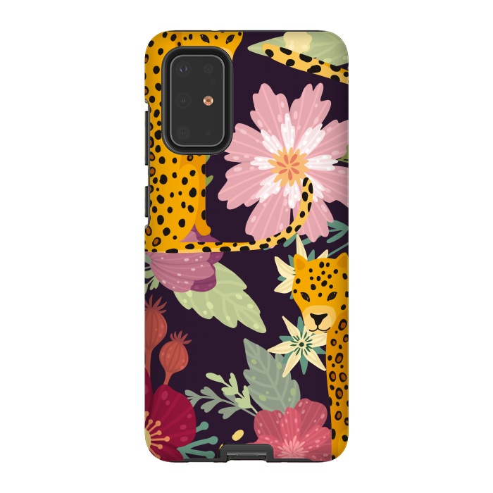 Galaxy S20 Plus StrongFit floral leopard by haroulita