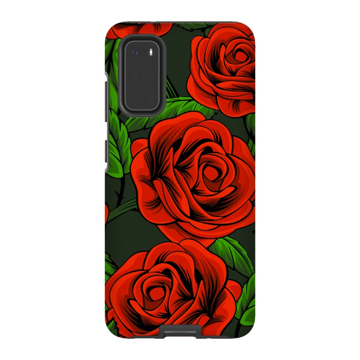 Galaxy S20 StrongFit red roses by haroulita