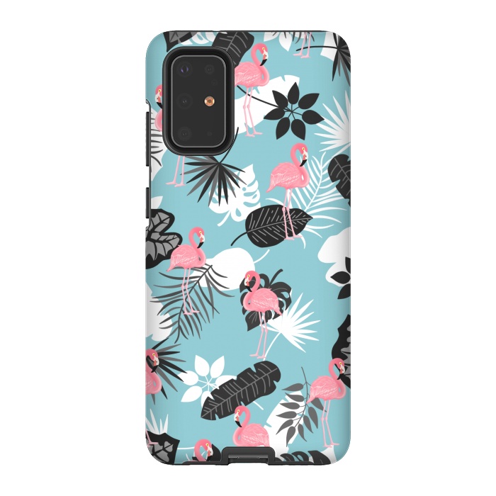 Galaxy S20 Plus StrongFit Pink flamingo by Jms