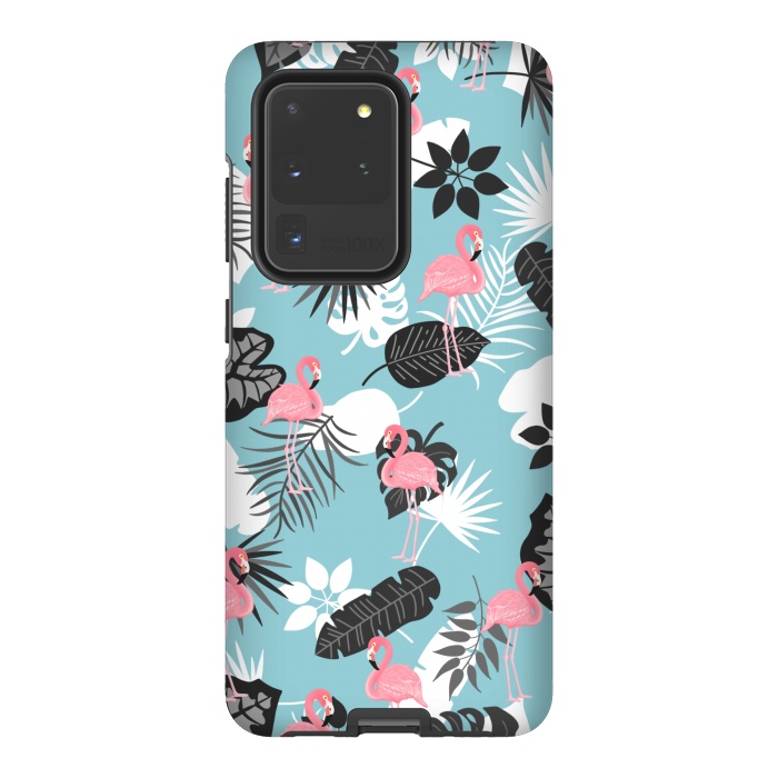 Galaxy S20 Ultra StrongFit Pink flamingo by Jms