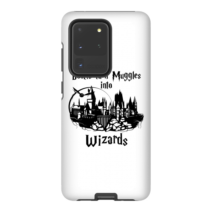 Galaxy S20 Ultra StrongFit Books turn muggles into wizards  by Winston