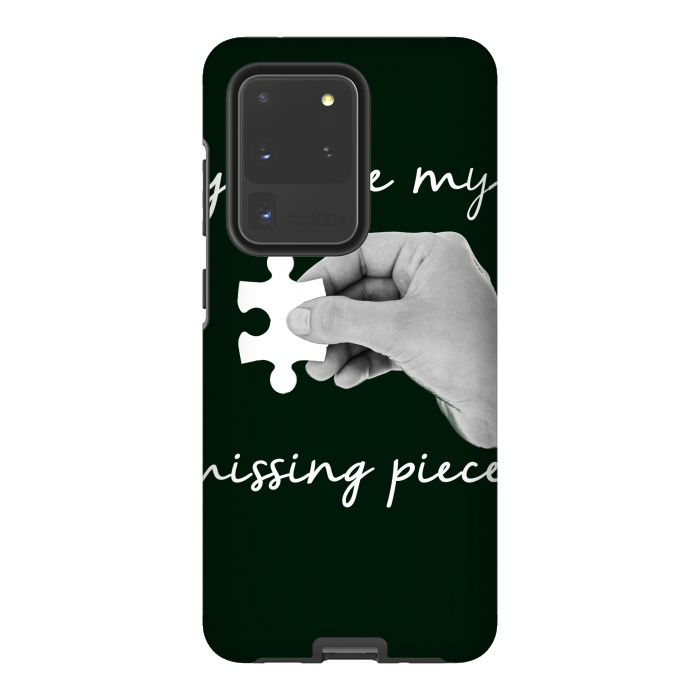 Galaxy S20 Ultra StrongFit You are my missing piece valentine's day design by Oana 