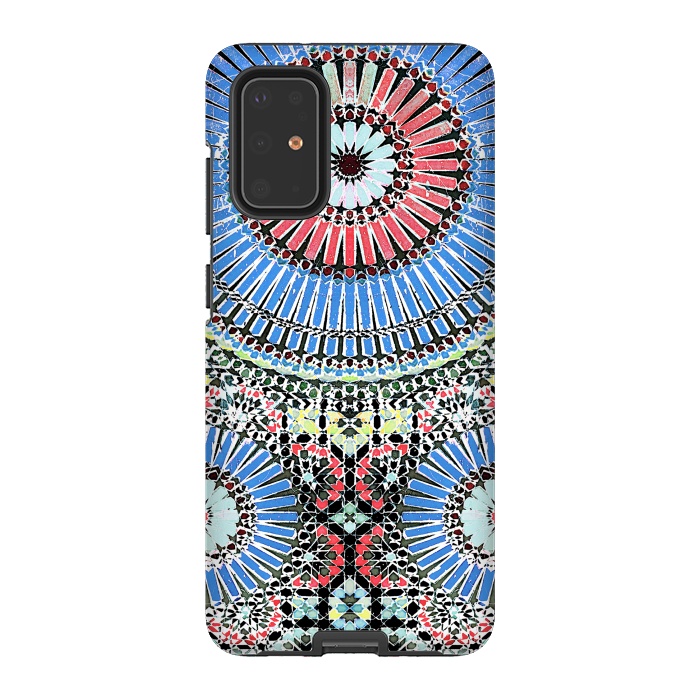 Galaxy S20 Plus StrongFit Colorful Moroccan inspired mosaic tiles by Oana 