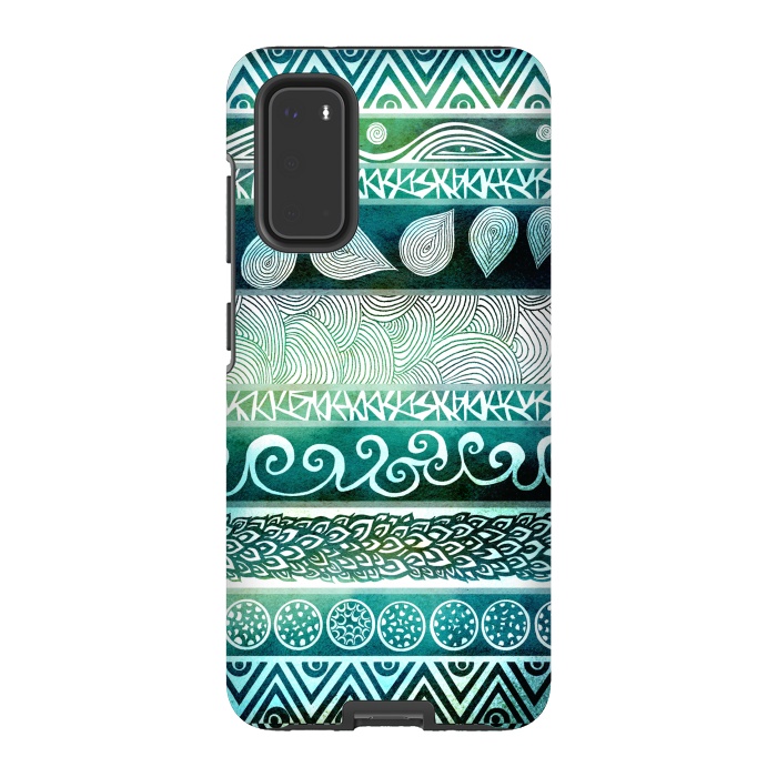 Galaxy S20 StrongFit Dreamy Tribal II by Pom Graphic Design