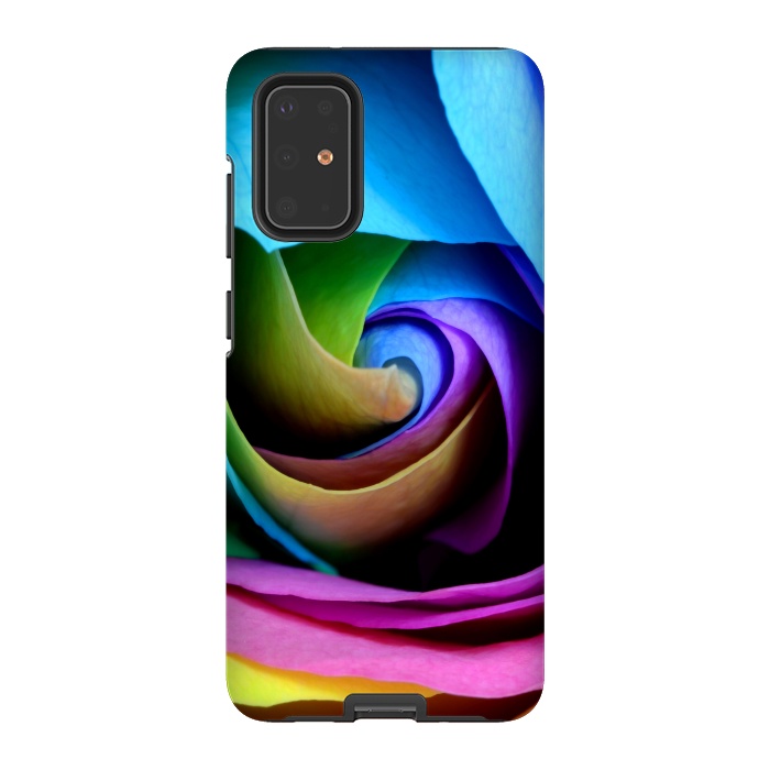 Galaxy S20 Plus StrongFit colorful rose by haroulita