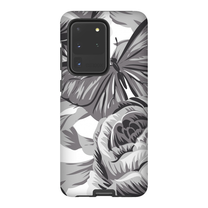Galaxy S20 Ultra StrongFit minimal floral butterfly by haroulita