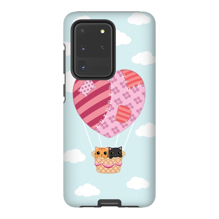 Galaxy S20 Ultra StrongFit kitty love by Laura Nagel