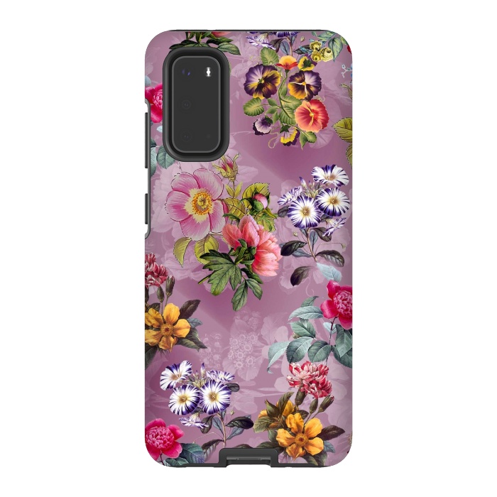 Galaxy S20 StrongFit Vintage flowers  by Winston