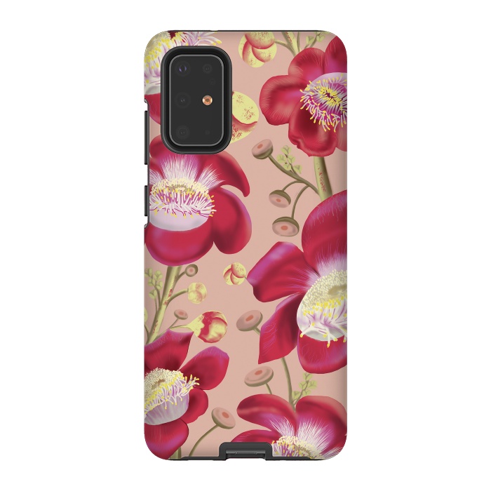 Galaxy S20 Plus StrongFit Cannonball Tree Pattern - Blush by Anis Illustration