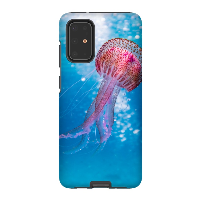Galaxy S20 Plus StrongFit Shallow Focus Photo of Pink and Brown Jellyfish by Winston