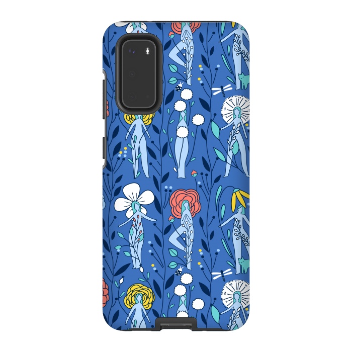Galaxy S20 StrongFit Springtime floral women design by Anna Alekseeva